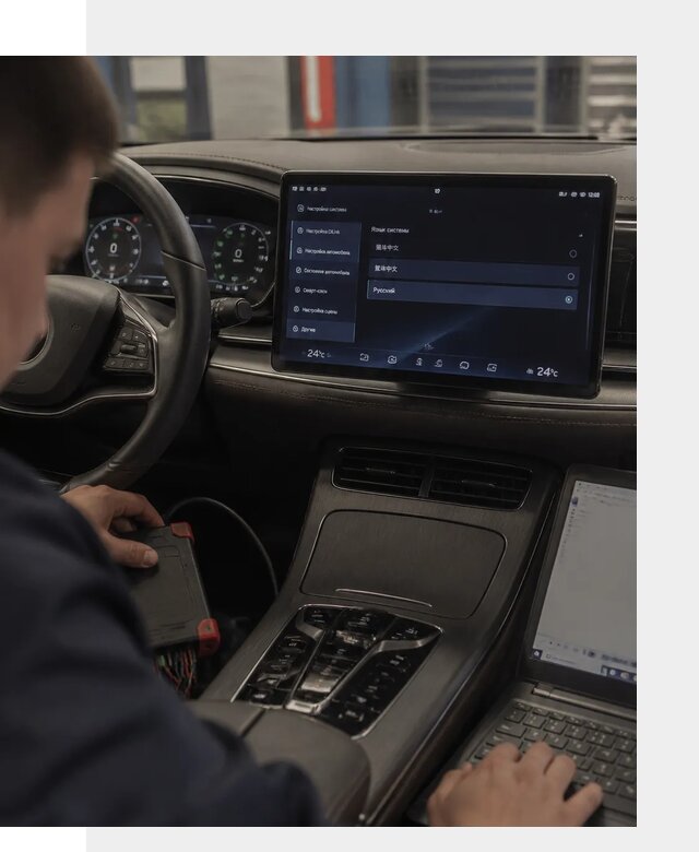 Русификация автомобиля BYD HAN для эксплуатации в Тольятти